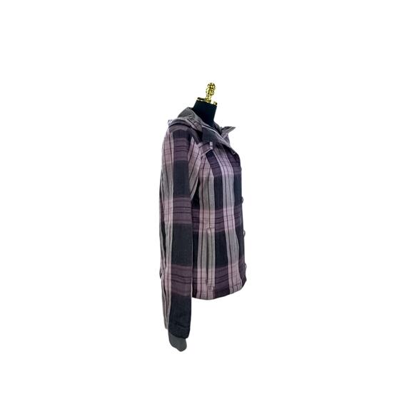 Columbia Women's Black Maroon Plaid Wool Blend Jacket - S - Picture 4 of 10